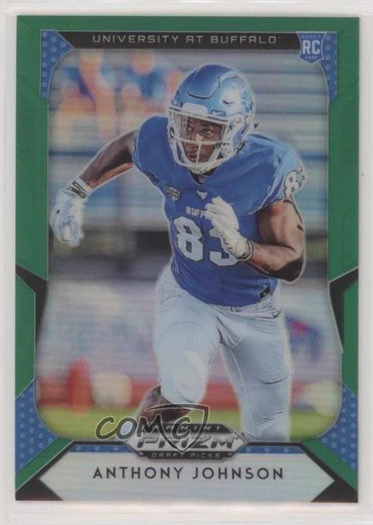 2019 Panini Prizm Draft Picks Green /5 Anthony Johnson #117 Rookie RC - Image 1 of 2