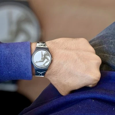 Vintage Swatch x 1996 Olympic Games Portrait Collectors Rare Watch Moonswatch - Image 1 of 4