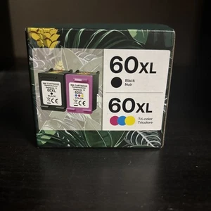 HP 60XL Tintenpatronen, enthaltend eine schwarze und eine dreifarbige Patrone - Bild 1 von 2