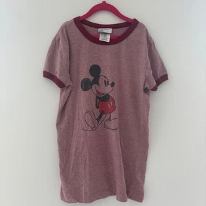 Disney Mickey Mouse Graphic Tee Walt Disney World Ringer T-ShirtSize Small - Picture 1 of 6