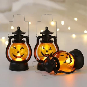 Halloween LED Laterne Lichter 3er Pack, kleine Vintage Stil flammenlose Laterne Dec - Bild 1 von 12