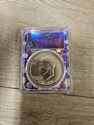 1976 S Silver Business Strike Bicentennial Ike Eisenhower dólar PCGS MS67 - Imagem 1 de 2