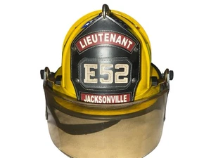 Fire Lieutenant Fireman’s Helmet JFRD Fire Department E52 Used - Picture 1 of 8