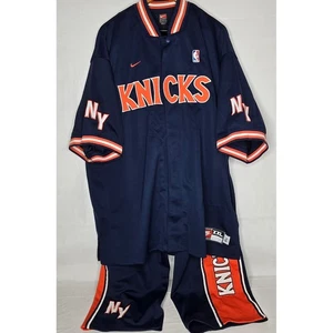 Nike New York Knicks NBA Basketball Jersey Top Shorts Set Men's XXL - Picture 1 of 13