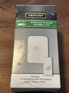 Defiant 1011923987 weißes kabelloses Plug-in-Türklingel-Set - Bild 1 von 6