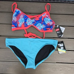 TYR Mujer Durafast Tortuga Tieback Top con Bikini de Entrenamiento Clásico Talla XL NUEVO - Imagen 1 de 4