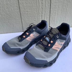 On Cloudvista Trail Running Shoes Mens 10.5 Navy/Wash Midnight/Olive Synthetic - Picture 1 of 15