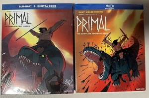 Genndy Tartakovsky’s Primal [season One and Two, 1/2, Blu-ray] New/Sealed - Picture 1 of 2