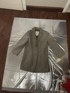 Cat & Jack Gray Trench Coat with Tailored Silhouette - Picture 1 of 6