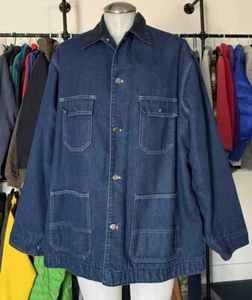 Big Mac Men’s Vintage Blanket Lined Denim 4 Pocket Chore Coat XL / TG - Picture 1 of 5