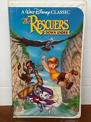 The Rescuers Down Under (VHS, 1991) RARE BLACK DIAMOND EDITION! - Image 1 of 4