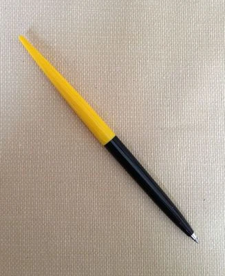 Bolígrafo de escritorio Parker Jotter como nuevo, hilos finos modelo temprano, amarillo y negro Foto 1 de 4