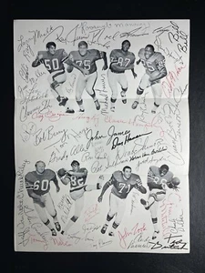 1972 Atlanta Falcons NFL Football Fan Phamplet Facsimile Autographs - Picture 1 of 2