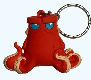 Disney Pixar Finding Dory Hank Octopus Keychain Red & Beige PVC - Picture 1 of 6
