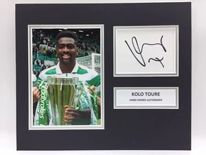 RARE Kolo Toure Celtic Signed Photo Display + COA AUTOGRAPH SCOTLAND - Picture 1 of 3