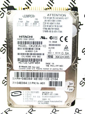 Hitachi 10.06GB DK23CA-10 IDE 04E084 Laptop A/A0G3 C/A HardDrive WIPED & TESTED! - Image 1 of 4