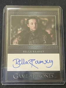 Game of Throne Iron Anniversary Bella Ramsey Autograph Card