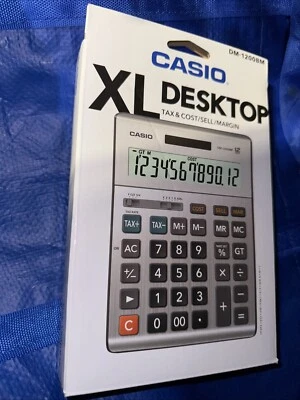 Casio Enterprises DM1200BM 12-Digit  XL- Business Jumbo Desktop Calculator - Image 1 of 3