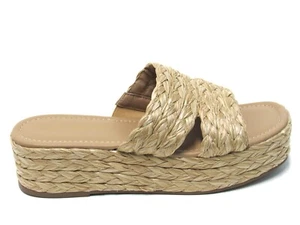 Sun + Stone Olinkaa Espadrille Flatform (Women's) - Natural - Sz 9 M - Picture 1 of 8