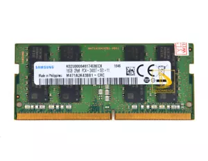 Samsung 16GB DDR4 2400MHz PC4-19200 SODIMM 260 pin Sodimm Laptop Memory RAM # - Picture 1 of 6