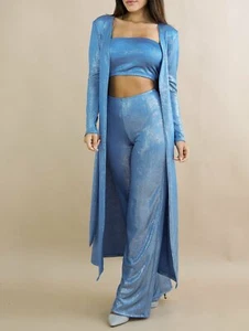 Blue 3 piece lounge set - Picture 1 of 1