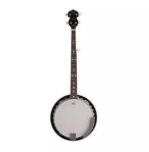 STAGG LEFT HAND 5-STRING BLUEGRASS WESTERN BANJO DELUXE w/ REMO HEAD - BJM30 LH - Picture 1 of 6