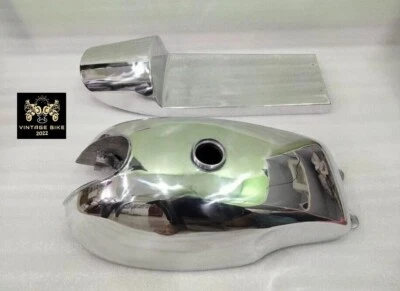 Tanque de gasolina Yamaha SR500 estilo Manx aleación de aluminio gasolina + capó de asiento / APTO PARA Foto 1 de 4