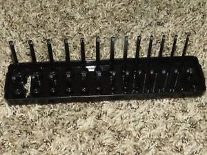 Mamilo 1-teiliges Set Steckschlüssel Organizer Fach hält metrisch 1/4" Antrieb schwarz - Bild 1 von 3