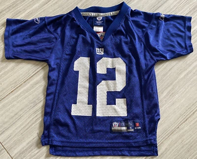 Camiseta de futebol americano New York Giants #12 Steve Smith Reebok NFL masculina pequena 4 - Imagem 1 de 4