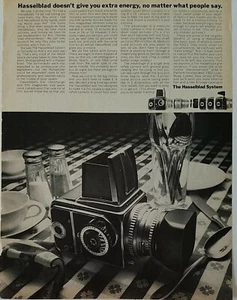 1965 Hasselblad camera system doesn't give you extra energy vintage ad - Picture 1 of 1
