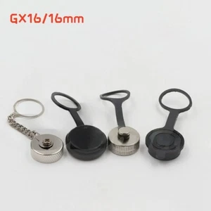 For 16mm Socket GX16 M16 Aviation Plug Waterproof Cover Plastic / Metal Dust Cap - Picture 1 of 9
