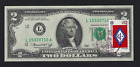 1976 Bicentennial $2 Note UNC - Postmarked Philomath OR w/ Arkansas State stamp