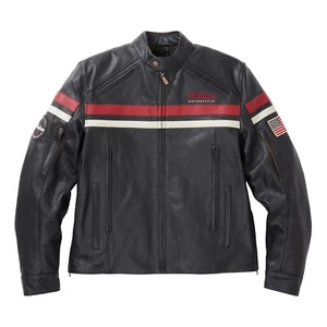 Men's Indian Motorcycle Freeway Black Motorbike Jacket Real Cow Leather Jacket - Picture 1 of 5
