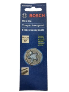 BOSCH BHD716F20 7/16 IN. - 20 HIGH-CARBON STEEL FRACTIONAL HEX DIE - Picture 1 of 3