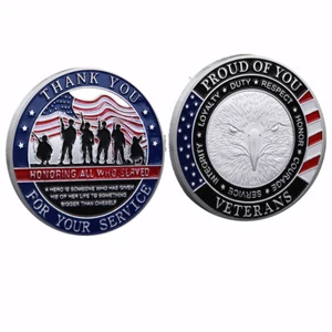 Moneda Desafío Militar Aprecio Gracias por Tu Servicio Conmemorativo - Imagen 1 de 5
