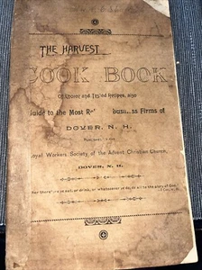 1900s Harvest Cook Book Royal Workers Society Advent Christian Church Dover NH - Picture 1 of 4