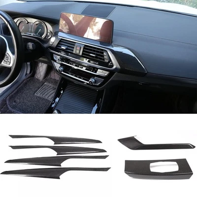 6PCS Dry Carbon Fiber interior Cover Trim For BMW X3 X3M G01 X4 X4M G02 2018-22 - Image 1 of 4