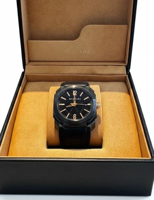 Bvlgari Octo Solotempo Ultranero 102581 BGO41BBSVD BGO41S 102581 SS/K18PG Foto 1 de 4