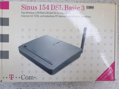 Telekom Sinus 154 DSL Basic 3 ▪ DSL-WLAN-Router, OVP - Wie NEU - Bild 1 von 2