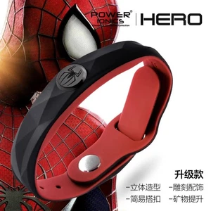 Spider-Man Exercise Waterproof Mineral Bracelet Engraving Gift Couple Jewelry - Picture 1 of 16