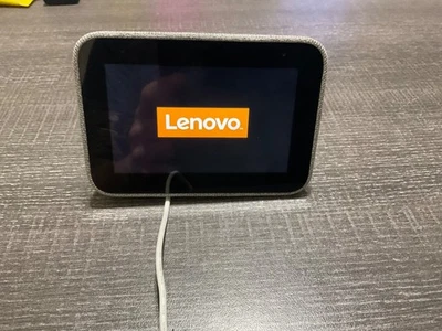 Lenovo Smart Clock with Google Assistant, WiFi, Hemp Grey, CD-24501F - Image 1 of 4