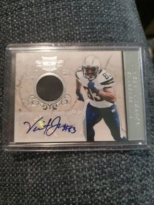 2011 Vincent Jackson Plates & Patches Jersey Auto 6/10 - Picture 1 of 3