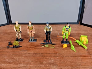 G.I. Joe Vintage 80s and 90s Lot of 4 Repeater, Red Star, Tunnel Rat, Flint - Picture 1 of 9