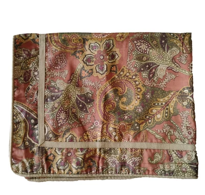 Ralph Lauren Chaps Standard Pillow Sham Chandler Floral Paisley Brown Rust - Image 1 of 4