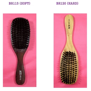 CHOOSE STYLE--WAVE WOODEN HAIR BRUSH   BOAR BRISTLE - Bild 1 von 5