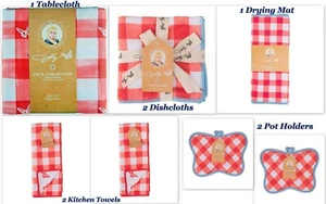 8 Stück Dolly Parton rot Schmetterling Konvolut, Tischdecke, Handtücher, Topflappen, Matte + - Bild 1 von 1