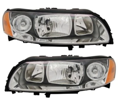 Juego De Faros Para Volvo S60 V70 II 05/01-10/04 LWR Motor H7 H9 Gris - Imagen 1 de 4