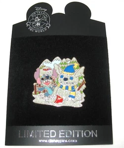 LE 250 Disney Pin ✿ Stitch Winter Snowman Series Snow Scarf Snowflake 2010 RARE - Picture 1 of 10