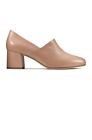 CLARKS Sheer Lily  Women's Court Shoes Praline Leather Uk Siz 6 D/39.5