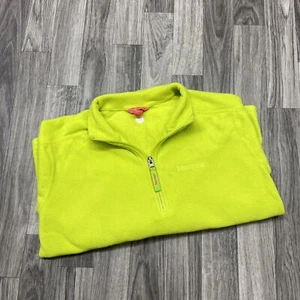 MARMOT 1/4 Zip Collared Green Pullover Fleece Jacket Girl's Size Large - Picture 1 of 8